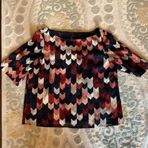 Beautiful Ann Taylor printed blouse, MP